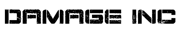 Damage Inc font preview